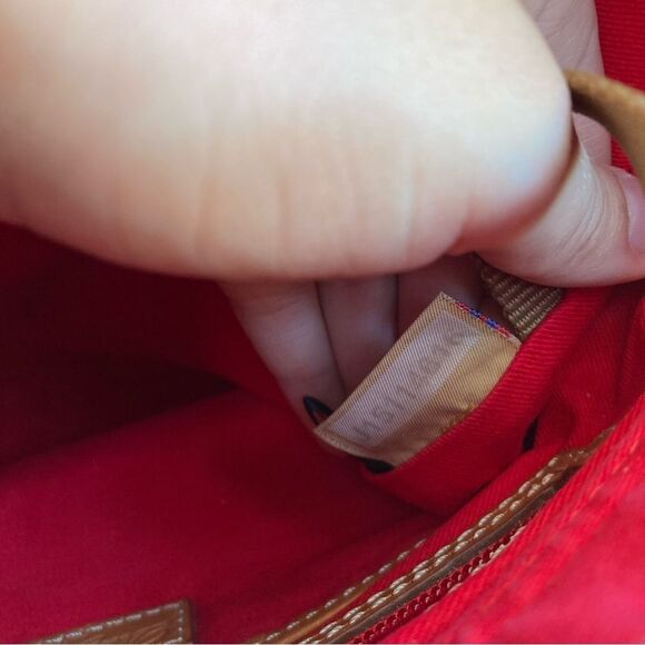 DOONEY & BOURKE Grey Leather Hobo Shoulder Bag Crossbody Tassel Lani Zip Zip - Picture 12 of 13